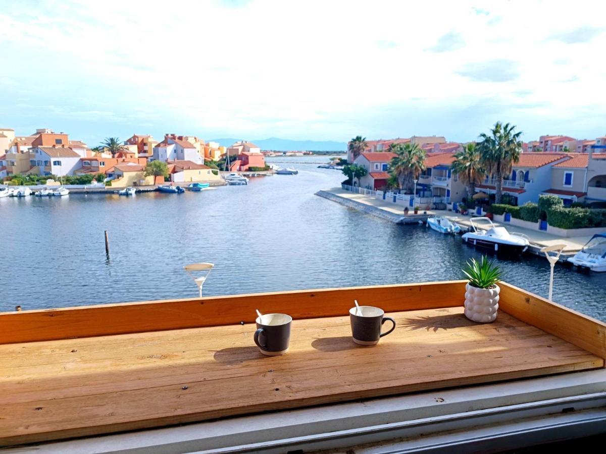 Ferienwohnung Agreable Logement Sur La Marina Le Barcarès Exterior foto